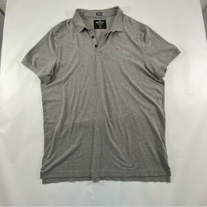HOLLISTER California Men’s Gray Polo Shirt Size 2XL Epic Flex Stretch
